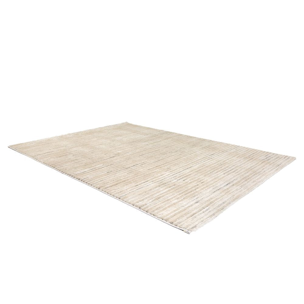Astra Lou 6991 Kurzflor-Teppich Streifen Creme-Grau