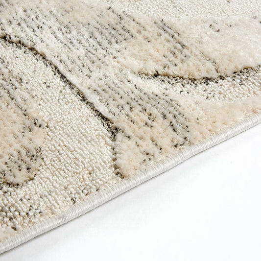 Astra Lou 6991 Kurzflor-Teppich Wellen Creme-Grau