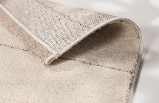 Astra Maglie Teppich Streifen Creme Rücken