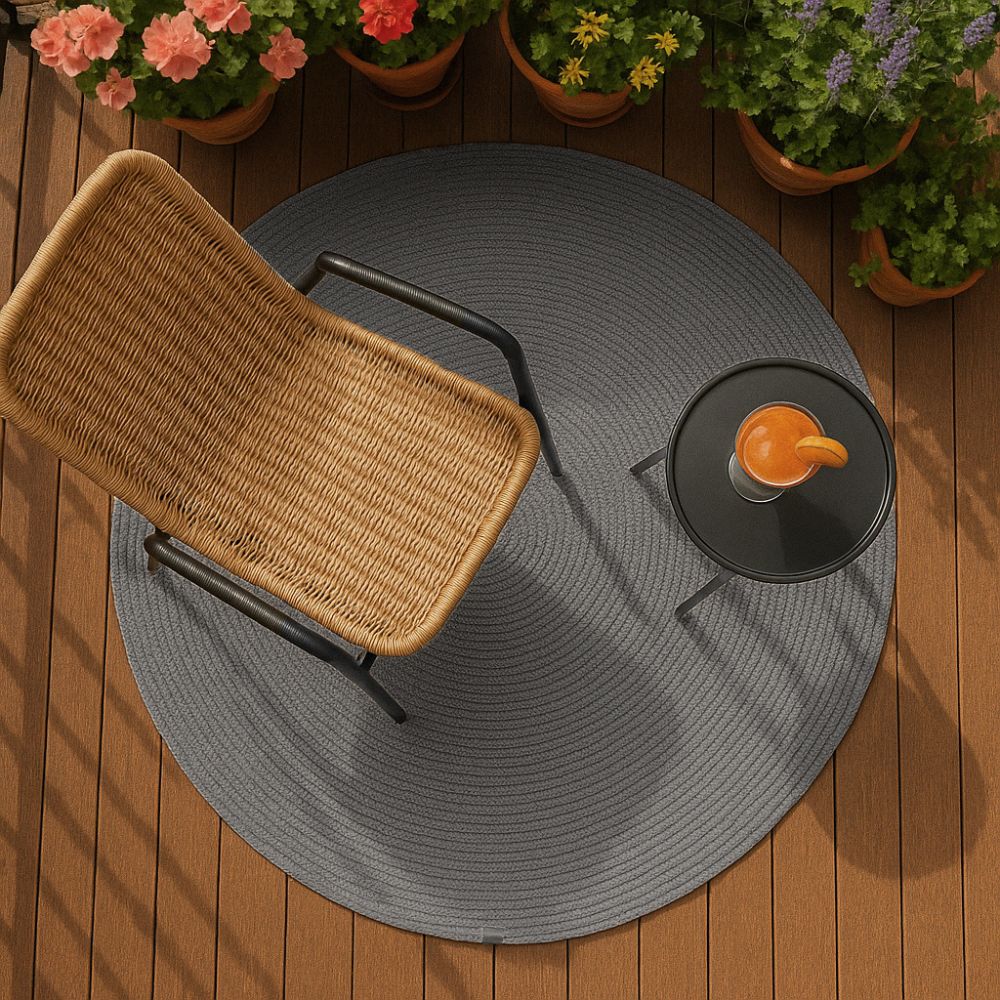 Astra Paris 6971 In- & Outdoorteppich Grau