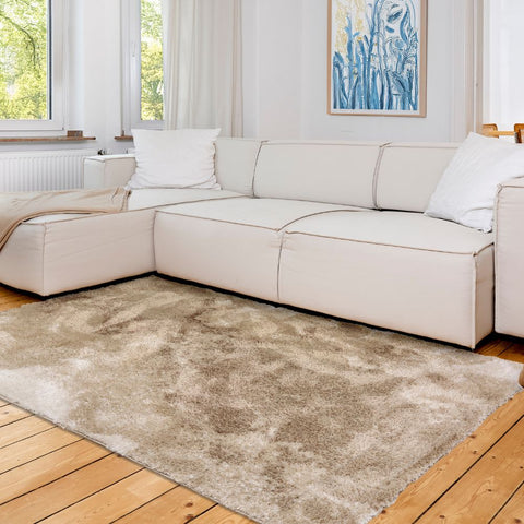 Astra Paulie 6983 Hochflor-Teppich Marmor Beige