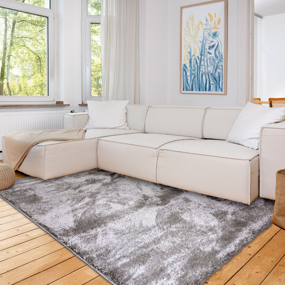 Astra Paulie 6983 Hochflor-Teppich Silber