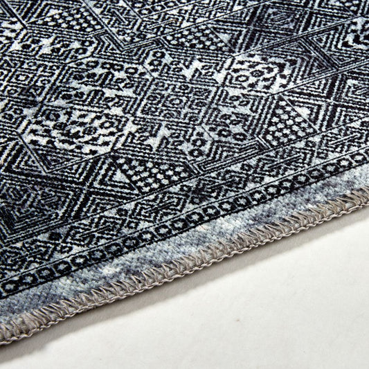 Astra Piper 6996 Kurzflor-Teppich Anthrazit/Schwarz