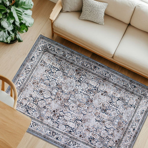 Astra Piper 6996 Kurzflor-Teppich Oriental Grau