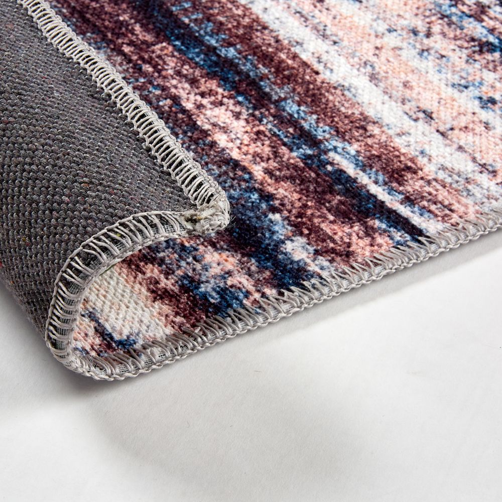 Astra Piper 6996 Kurzflor-Teppich Rotbraun/Beige