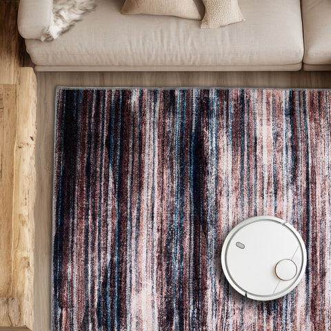 Astra Piper 6996 Kurzflor-Teppich Rotbraun/Beige