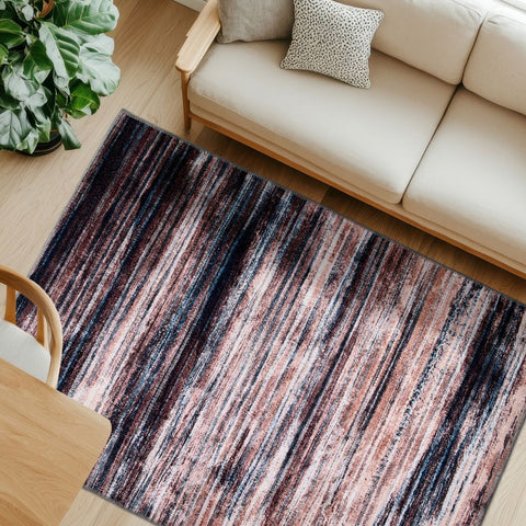 Astra Piper 6996 Kurzflor-Teppich Rotbraun/Beige