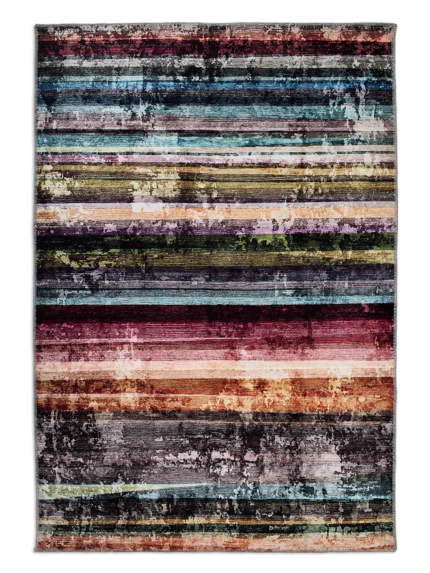 Astra Piper 6996 Kurzflor-Teppich Streifen Bunt