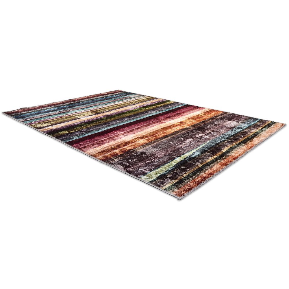 Astra Piper 6996 Kurzflor-Teppich Streifen Bunt