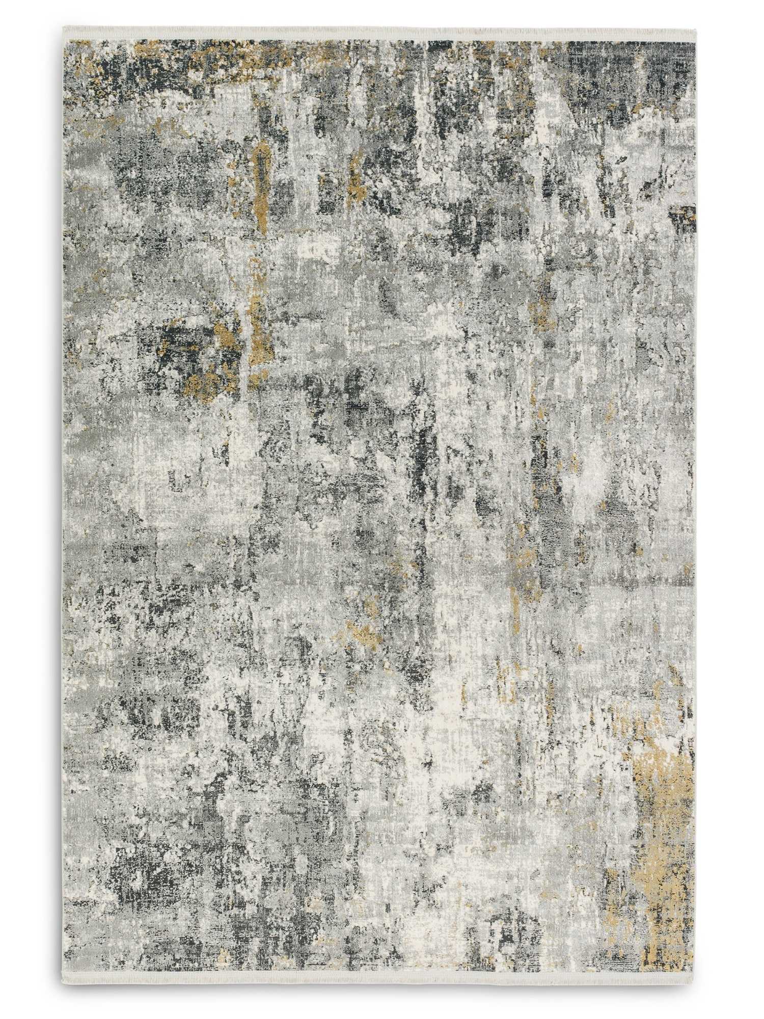 Astra Positano 6688 Webteppich Anthrazit/Creme Allover