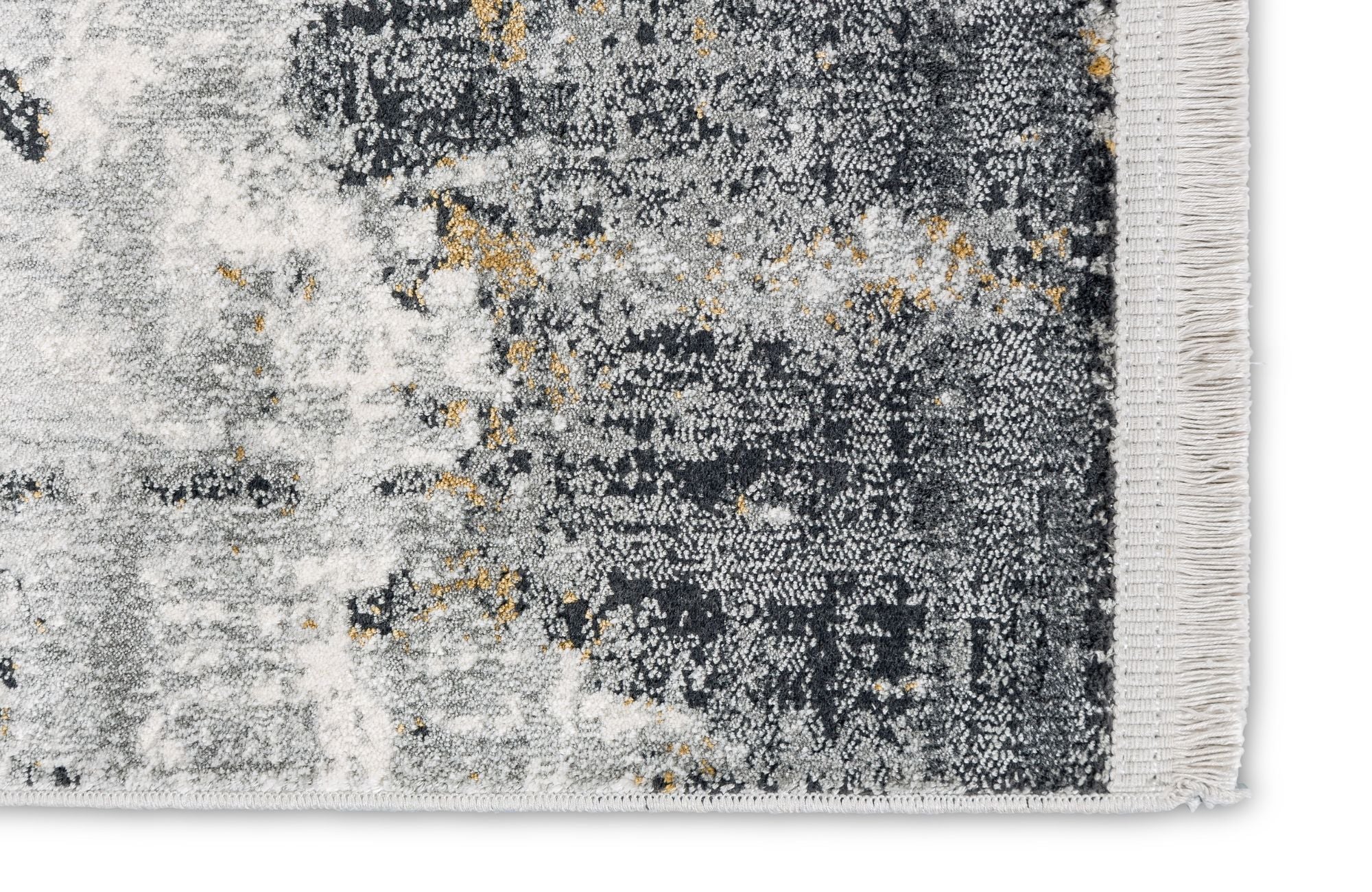 Astra Positano 6688 Webteppich Anthrazit/Creme Allover