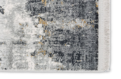 Astra Positano 6688 Webteppich Anthrazit/Creme Allover