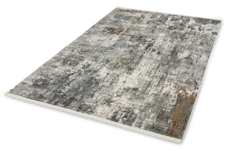 Astra Positano 6688 Webteppich Anthrazit/Creme Allover