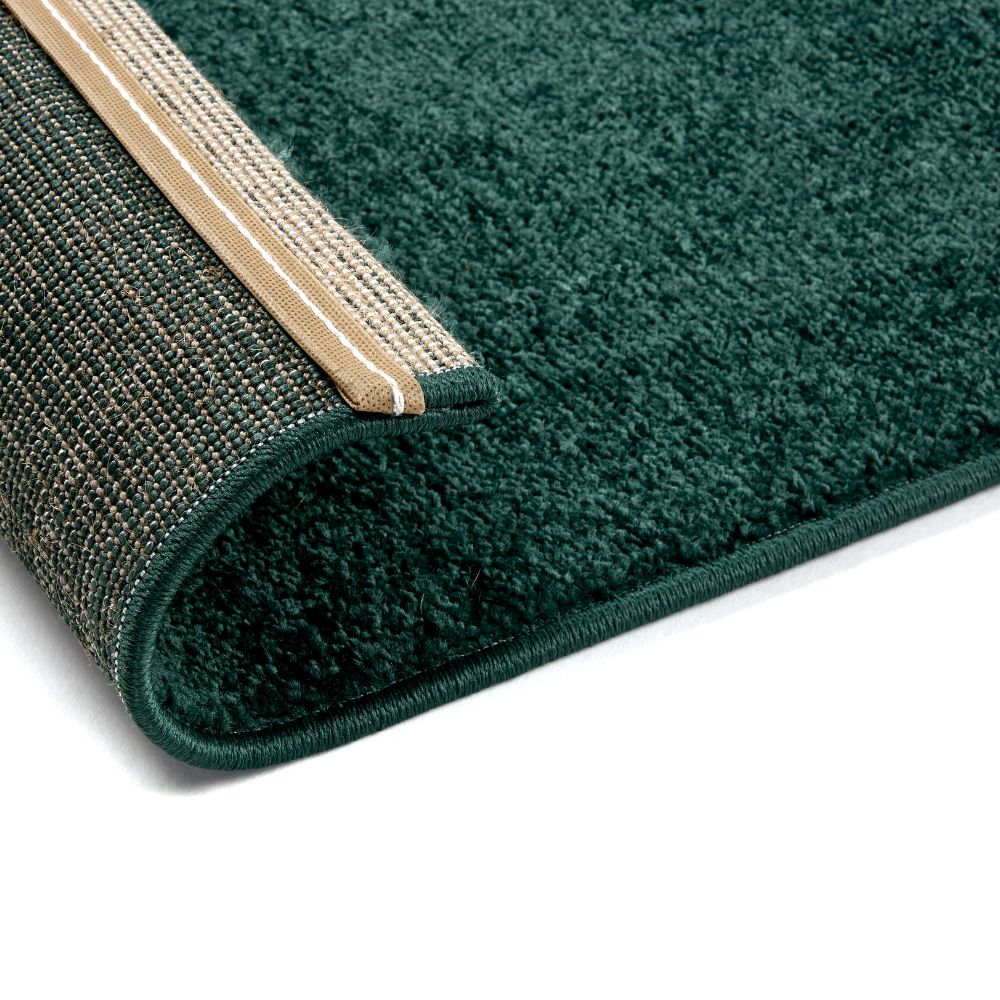 Astra Sam 6982 Kurzflor-Teppich Dunkelgrün