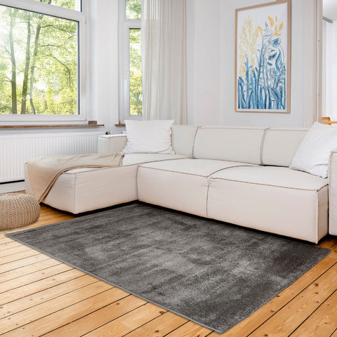 Astra Sam 6982 Kurzflor-Teppich Grau