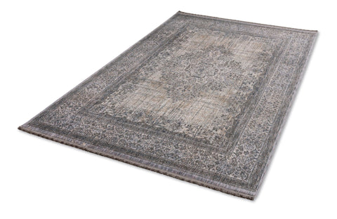 Astra Sarezzo 6635 Webteppich Bordüre Blau