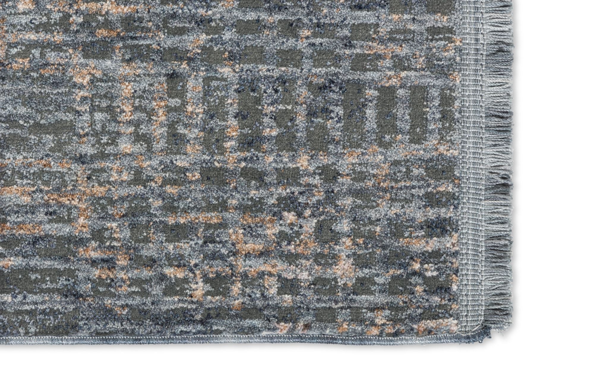 Astra Sarezzo 6635 Webteppich Gitter Blau