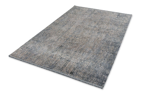 Astra Sarezzo 6635 Webteppich Gitter Blau