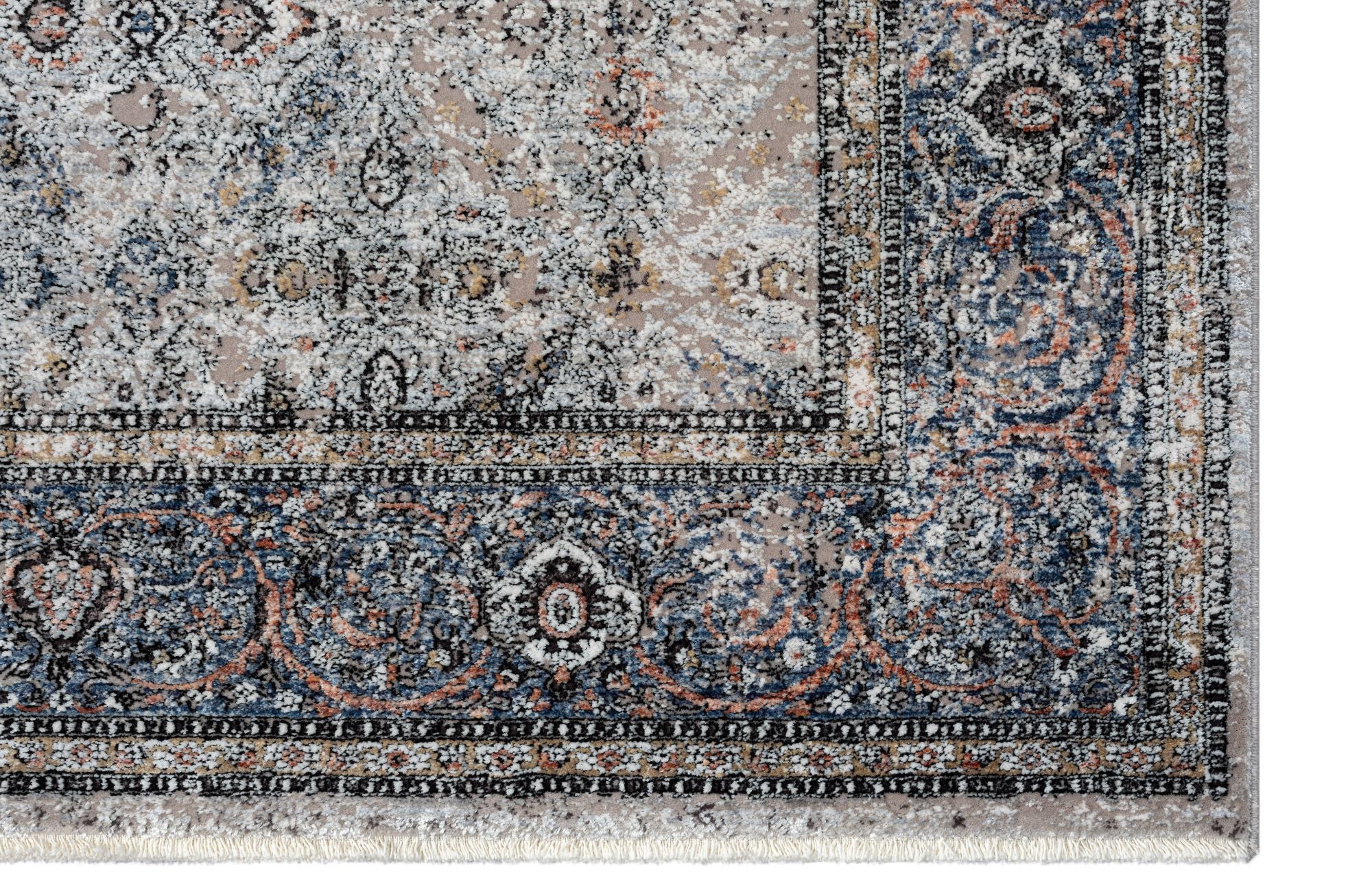 Astra Scala 6621 Kurzflorteppich Bordüre Blau