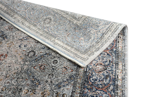 Astra Scala 6621 Kurzflorteppich Bordüre Blau