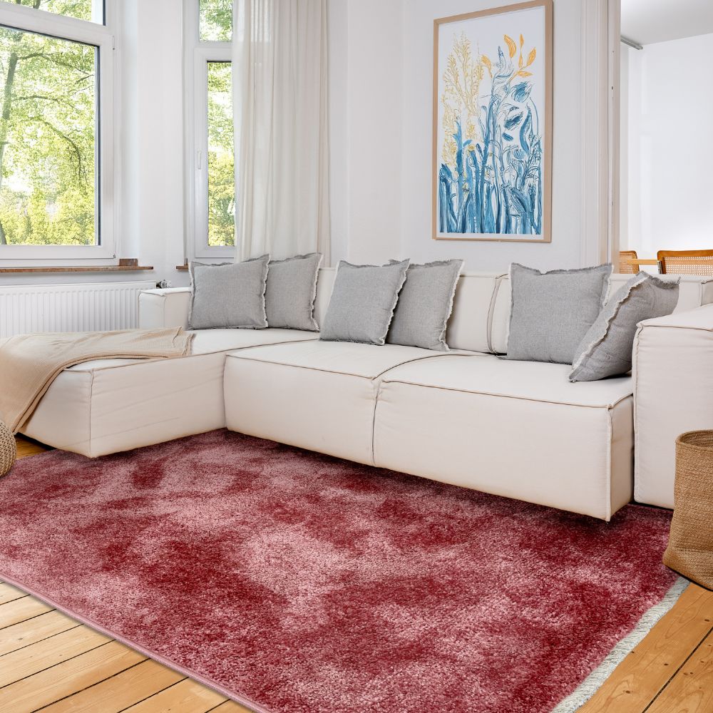 Astra Stevie 6981 Kurzflor-Teppich Altrosa