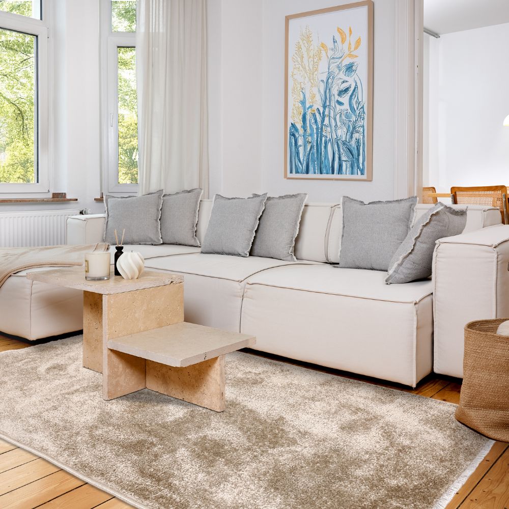 Astra Stevie 6981 Kurzflor-Teppich Beige