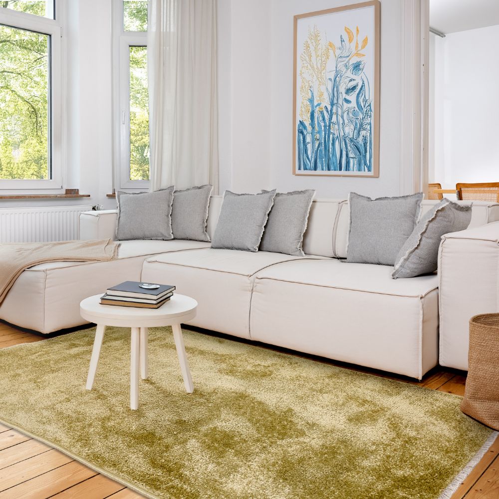 Astra Stevie 6981 Kurzflor-Teppich Salbeigrün