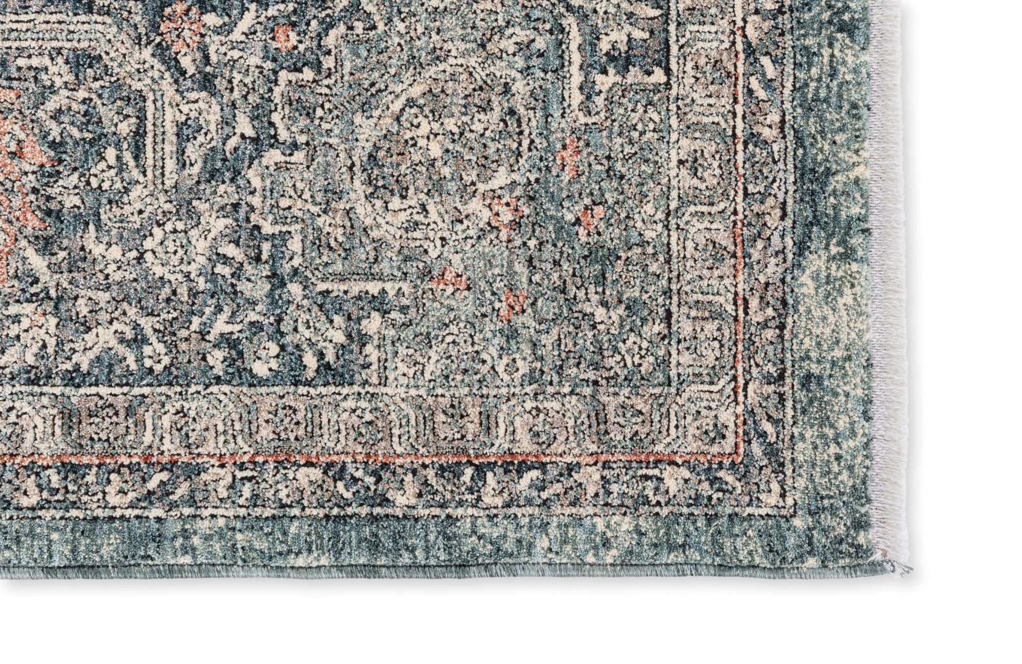 Astra Tropea Teppich Medaillon Blau Ecke