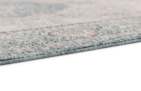 Astra Tropea Teppich Medaillon Blau Rand