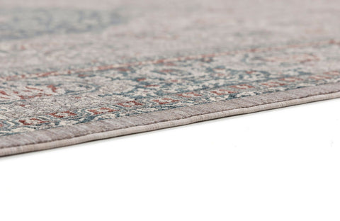 Astra Tropea Teppich Medaillon Grau Rand