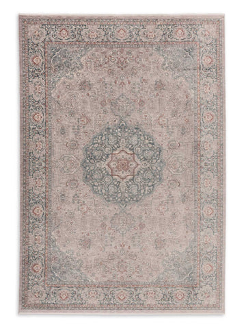Astra Tropea Teppich Medaillon Grau