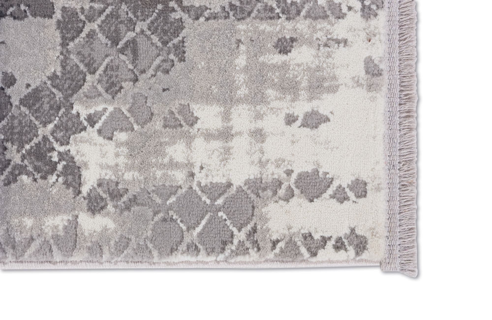 Astra Vercelli 6651 Kurzflorteppich Allover Anthrazit/Creme