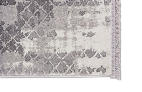 Astra Vercelli 6651 Kurzflorteppich Allover Anthrazit/Creme