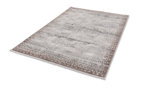 Astra Vercelli 6651 Kurzflorteppich Punkt Bord Beige/Creme
