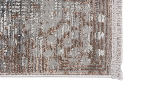 Astra Vercelli 6651 Kurzflorteppich Punkt Bord Beige/Creme