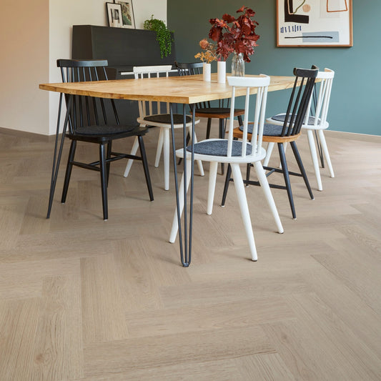 COREtec Klick-Vinyl Eiche Aurora Fischgrät