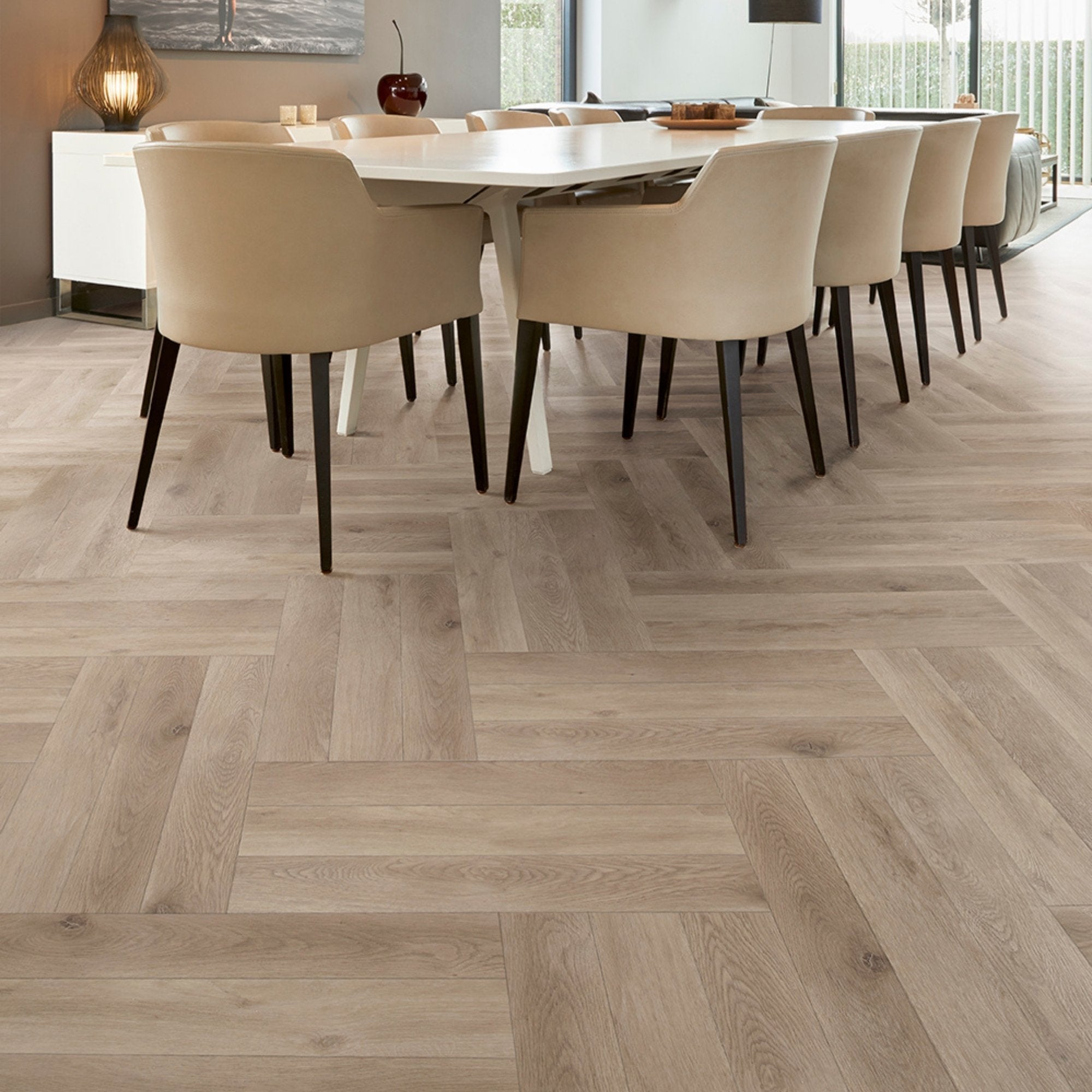 COREtec Klick-Vinyl Eiche Meadow Fischgrät