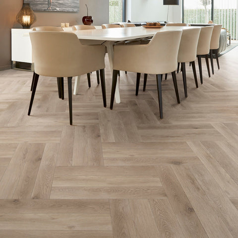 COREtec Klick-Vinyl Eiche Meadow Fischgrät