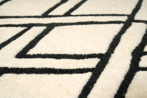 Carpet Decor Brooklyn Teppich Schwarz/Creme
