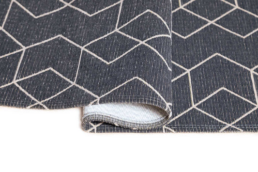 Carpet Decor Cube Teppich Anthrazit