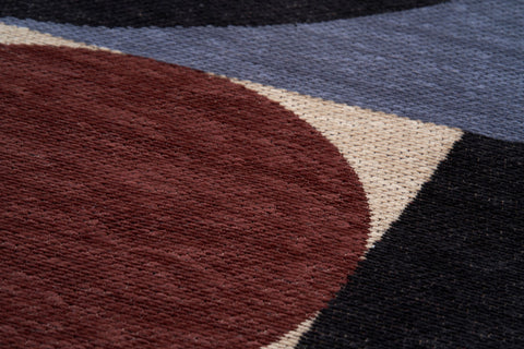 Carpet Decor Deco Teppich Blau Kupfer