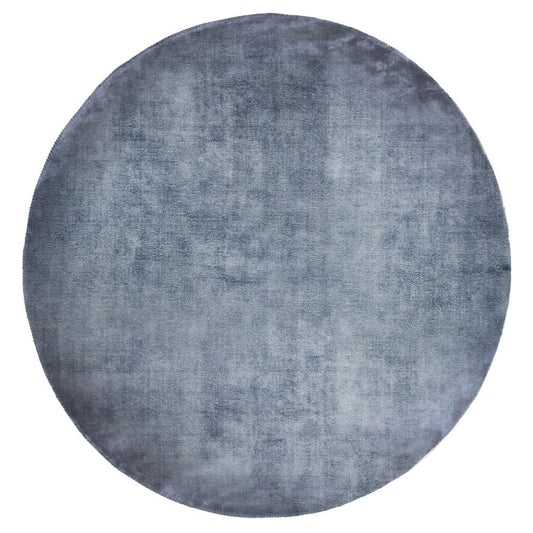 Carpet Decor Linien Teppich Dunkelblau rund