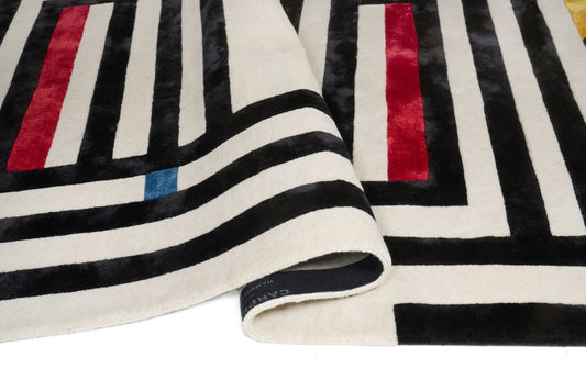 Carpet Decor Maze Teppich Schwarz