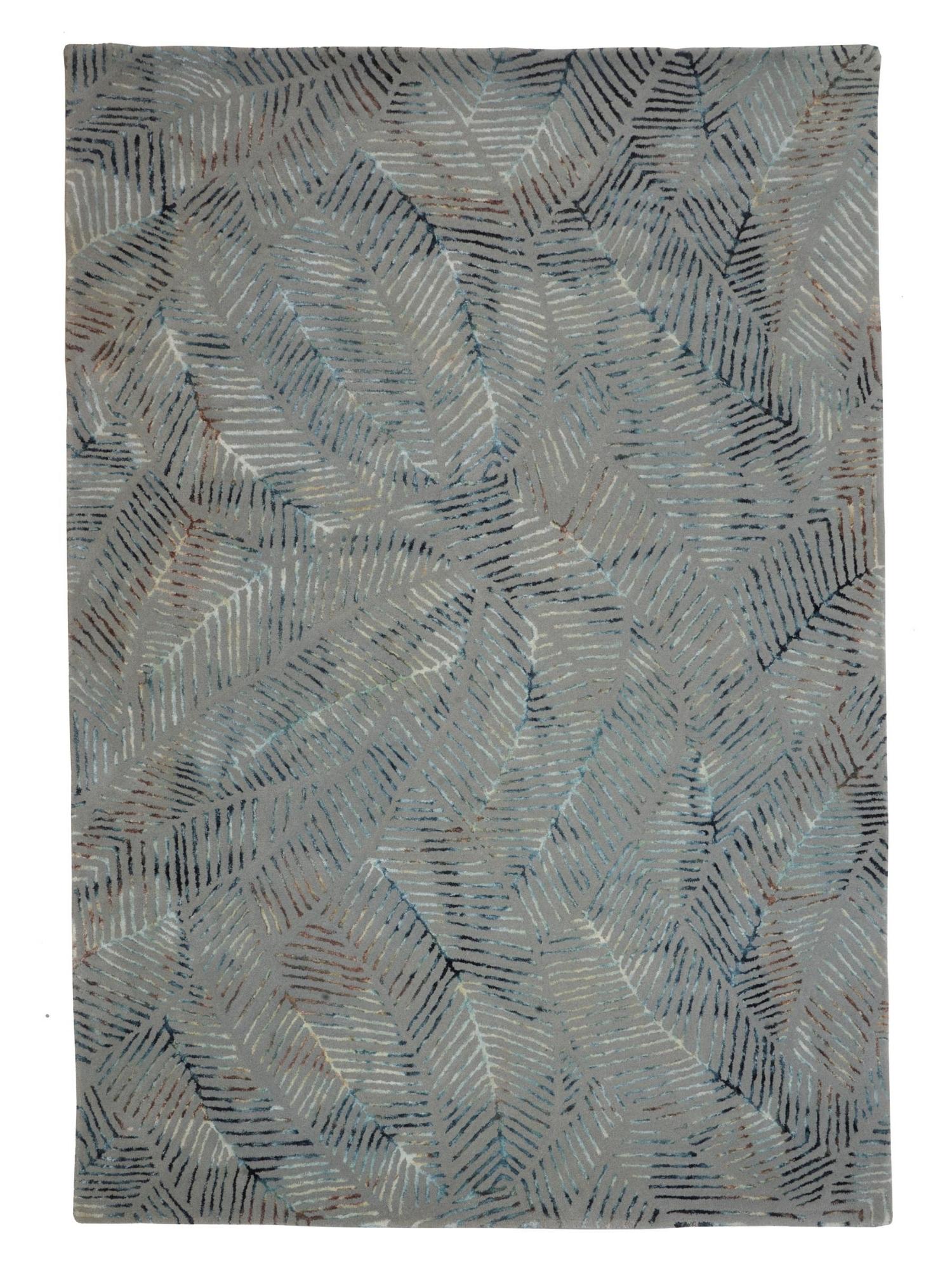 Carpet Decor Palms Teppich Grau