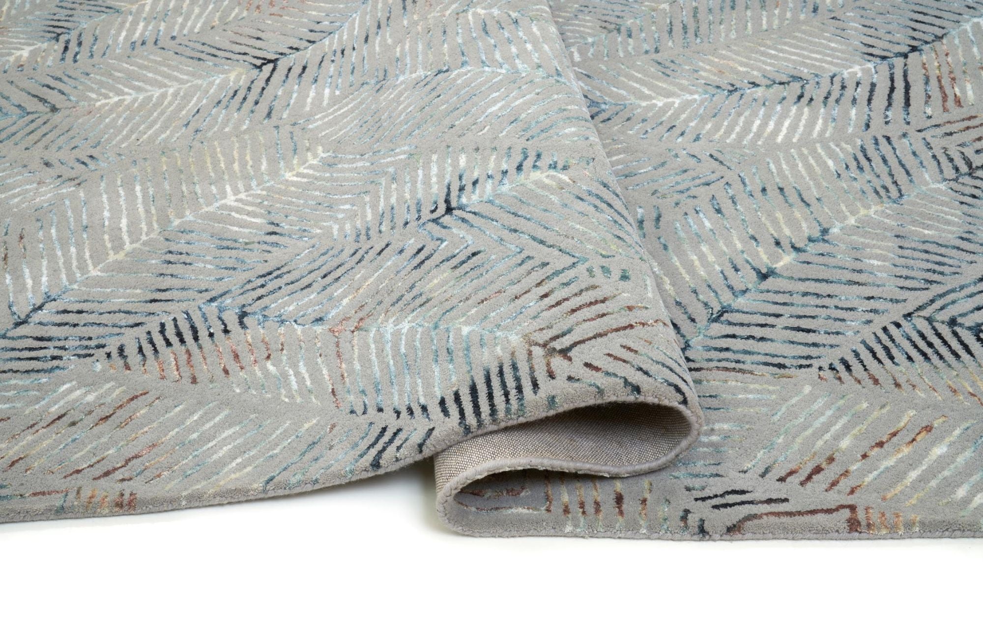Carpet Decor Palms Teppich Grau