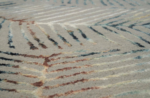 Carpet Decor Palms Teppich Grau