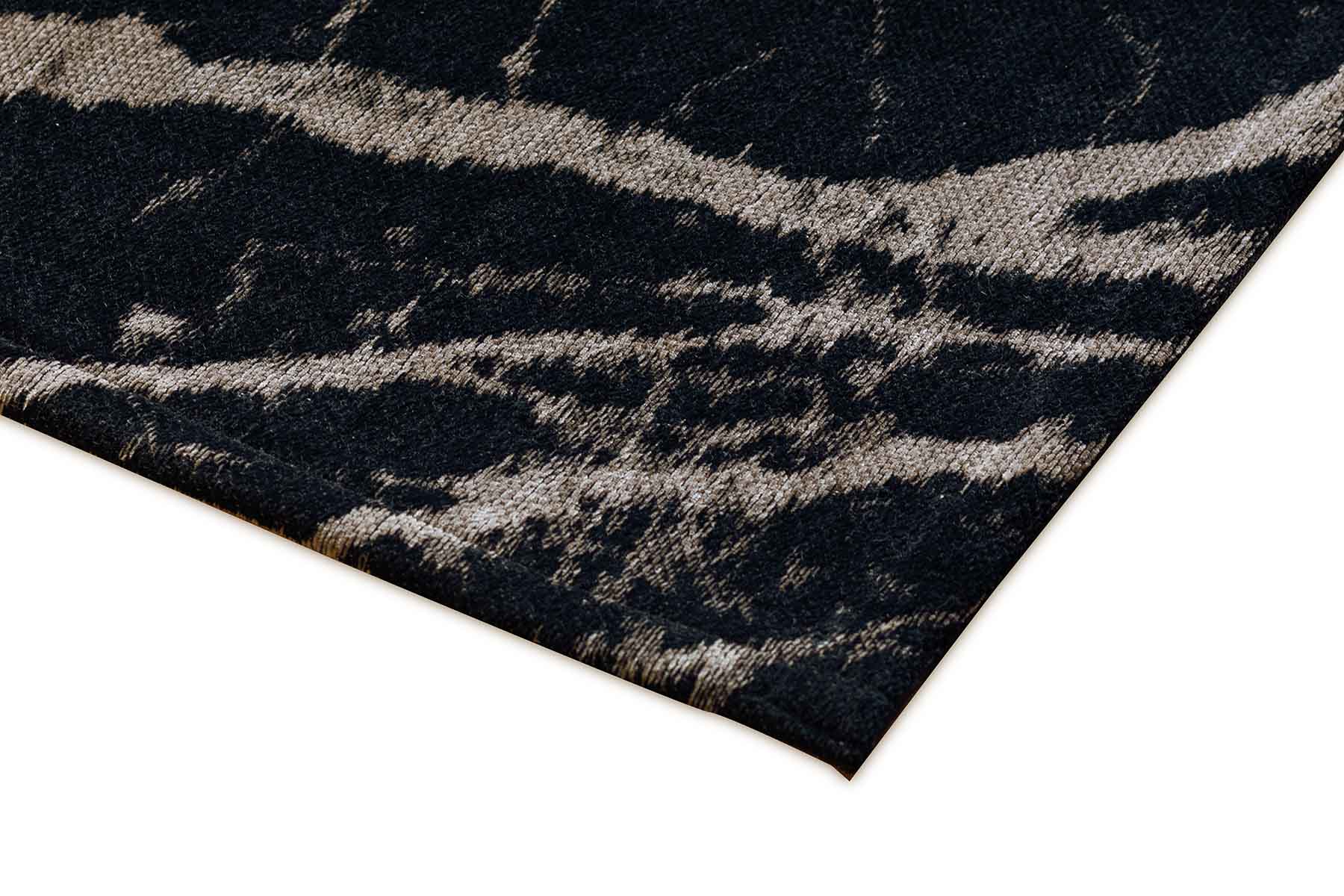 Carpet Decor Pietra Teppich Schwarz Honig