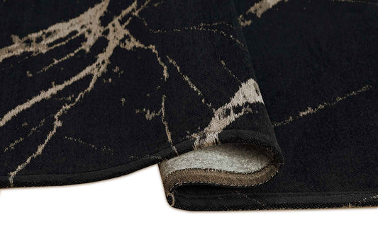 Carpet Decor Pietra Teppich Schwarz Honig