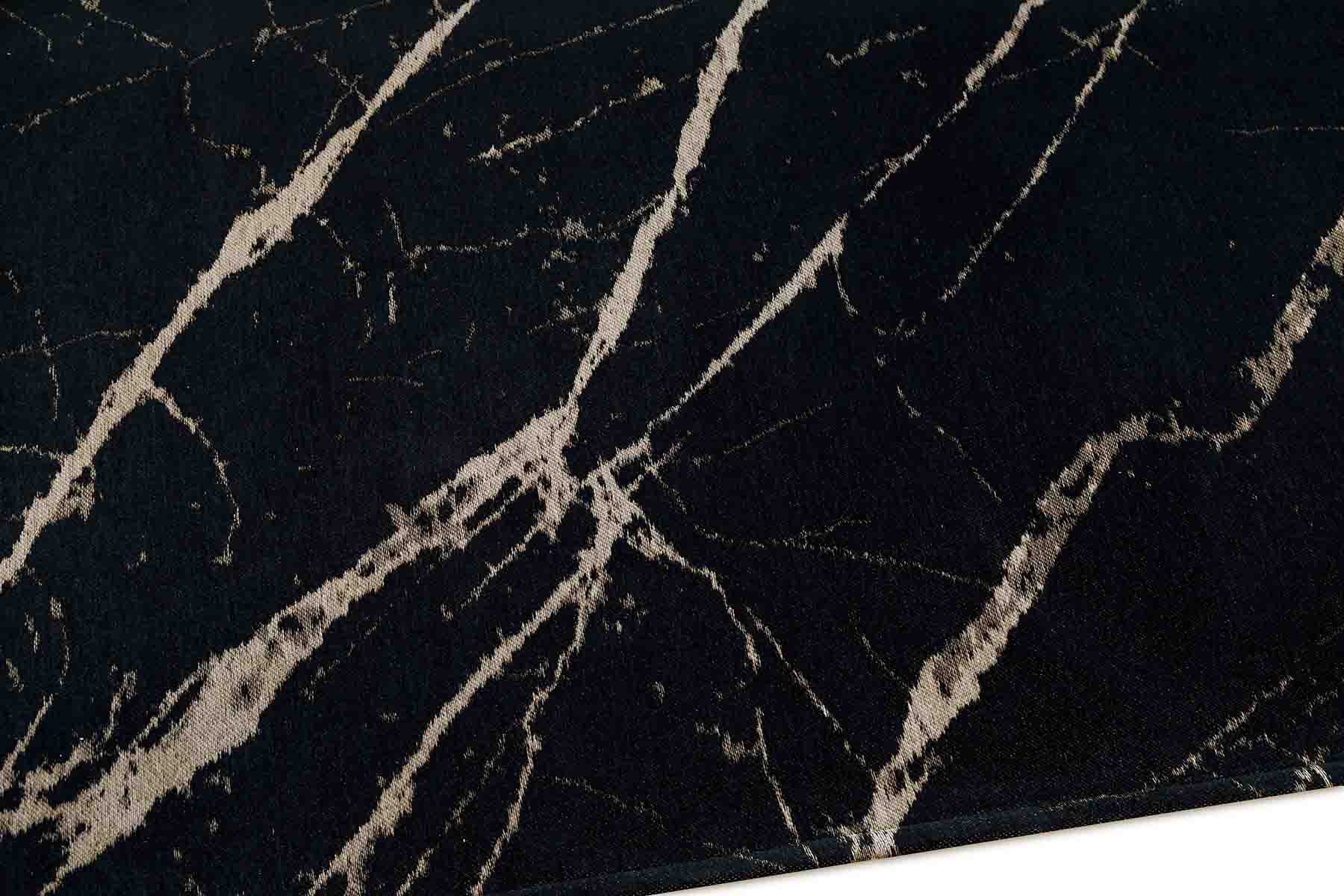 Carpet Decor Pietra Teppich Schwarz Honig