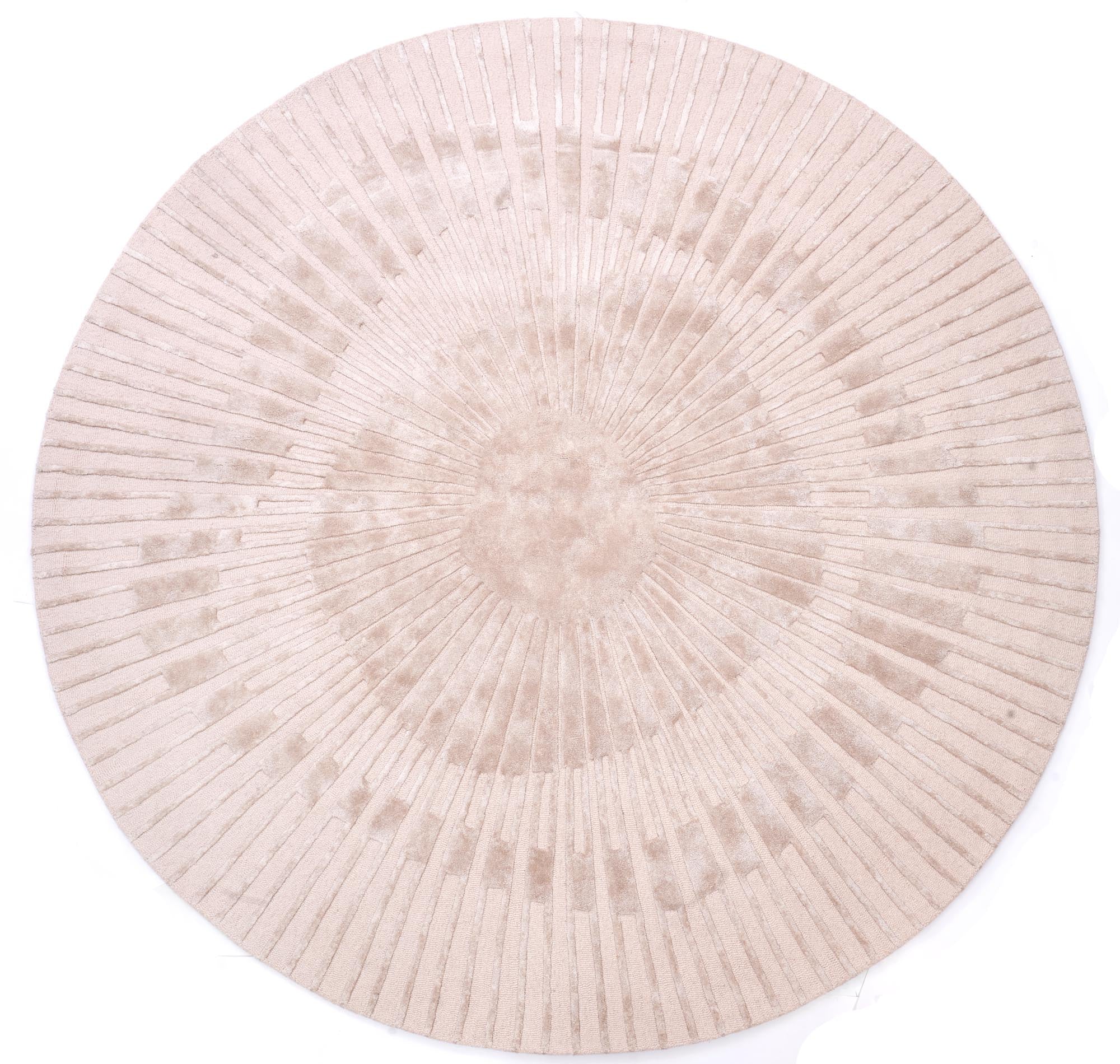 Carpet Decor Radius Teppich Beige rund